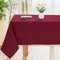 smiry Tischdecke Abwaschbar Rechteckig 140x300cm Tischtuch Polyester Wasserabweisend Lotuseffekt Tischwäsche Schmutzabweisend Abwischbare Tafeldecke für Party Küche Weihnachten, Weinrot