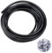 Tuyau Pneumatique en Polyuréthane, SRJQXH Tuyau air Comprimé 10mm 5m, PU Tuyau air, Solide et Résistant à la Pression, forte Etanchéité, pour Outils Pneumatiques (Noir)