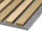 HPFloor Akustikpaneele Holz 120x60 Brau|3D Wandpaneele eiche|MDF Lamellenwand|Wandverkleidung innen zur Schalldämmung & Schallschutz|Holzpaneele Wand Filz Grau