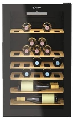 Cantinetta Vino 41 Bottiglie 6 Ripiani Classe G colore Nero - CWC 150 MHF