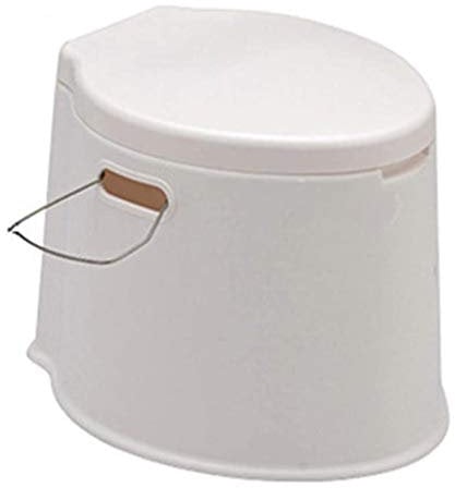 KCUZO Mobile Portable Toilet, Simple Thick Plastic Toilet, Car Home Mobile Toilet Suitable for Outdoor Sleep Camping RV(Wit)