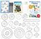 GYHWOFUL 30 Stück Spirograph Kinder- Spiral Designer Drawing Spielzeug Set, Multifunktionales Mandala Designer, Spiraldesigner mit Kreativen, DIY Malerei Starter-Set knobelspiele für kinder ab 4