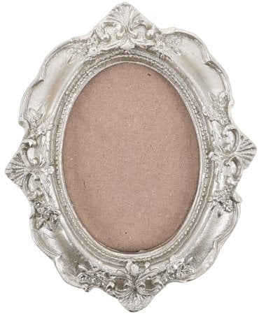 HEMOTON Kreativer Vintage Fotorahmen Oval 5X3.1 Zoll Kunstvolle Wand- & Tischrahmen Für Mehrfachfotoanzeige Und Heimdekoration