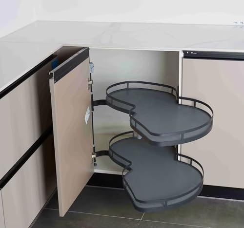 RRrawgff Cajón extraíble para gabinete - Organizador de gabinete de Esquina ciega, Estante de Cocina para organizar latas, 900 mm (Apertura Derecha)