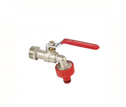 Wasser Kugelhahn mit Mutter und Garten-Kompressions-Stecker 3/4
