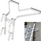 Heavy Duty Ladder Stand Off - V shape - Corner Ladder Stay - Universal Ladder Hook for Most of Extension Ladder Multi-Purpose Folding Ladders both Use on Building Corner/Tree/Pole and Any Flat Surface