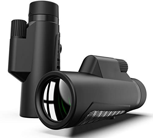 FOGUO Monokulare Teleskope, Monokular Fernglas, Monokular 12X50 FMC Prisma Wasserdicht Monokular, mit Handy Halterung Stativ, für Klettern Wandern Jagd Vogelbeobachtung