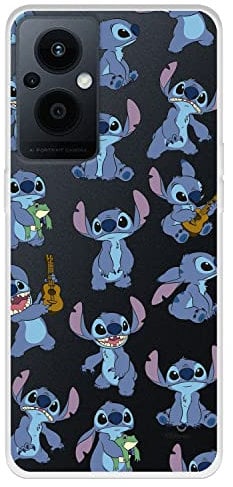 OPPO Reno8 Lite 5G Case Official Lilo & Stitch Chillin Transparent to Protect Your Mobile Phone, Flexible Silicone iPhone Case with Official Disney Licensed