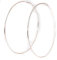 Mytoptrendz® - Extra Large Plain Thin Hoops Fashion Earrings (Rose gold-120mm)