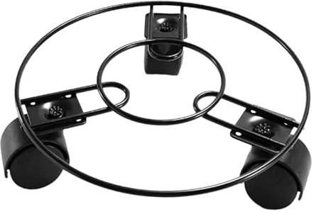 AWHAO Support Rond pour Plantes en Pot, avec 3 Roues, Plateau Polyvalent pour Plantes, Intérieur et Extérieur, Chariot à Palette Roulant, Accessoires, 22CM
