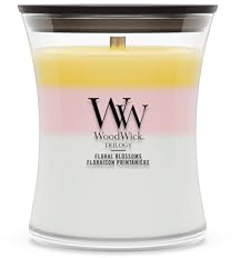 WoodWick Scented Candle| Medium Hourglass Candle | Floral Blossoms | Perfect Gifts for Women