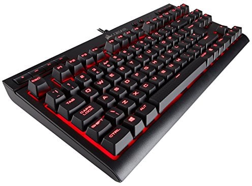 Corsair K63 Tastatur USB QWERTY UK Englisch Schwarz - Tastaturen (Verkabelt, USB, Mechanischer Switch, QWERTY, Schwarz)