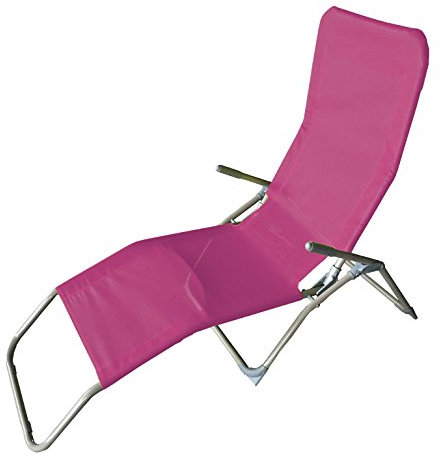 Mojawo Saunaliege Gartenliege Liege Sonnenliege L142xB58xH99cm Strandliege Pink Relaxliege Gartenliege Liegestuhl Kippliege
