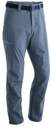 Maier Sports Nil, Herren Wanderhose, Wasserabweisende Outdoorhose für Trekking und Hiking, PFC-frei, mSTRETCH pro 4 & Dryprotec, Rollup-Funktion, Blau, 64 (W46/L33)