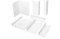 2 metri | Profilo angolare | gambe irregolari | PVC | bianco | Hexim | 304/5