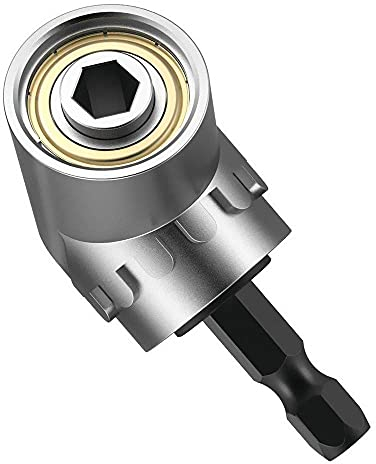 Newder Universal-Stecknuss, Akku-Schraubendreher-Stecknuss, Adapter-Stecknuss, Schraubenschlüssel-Muttern-Set, Kombi-Gewindebohrer, Senkkopf, 105 Grad rechtwinkliger Bohrer