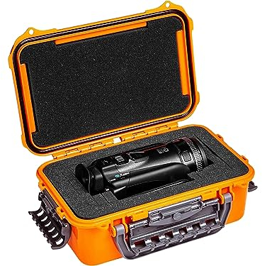 PLANO Waterproof Case- Orange with Foam,Waterproof, Outdoor, Storage, Scope protection, Gear, Dry Box IP66, camping, photography, DustProof and Shock Proof Utility Container