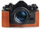 Handgefertigt aus echtem echtem Leder halbe Kamera Tasche Tasche Abdeckung für Canon AE-1 AE-1P A-1 (mit Griff) Rufous Farbe