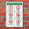WERBEPUNKT. Schild Naturschutzgebiet Waldweg Regeln Hinweisschild 3 mm Alu-Verbund 450 x 300 mm
