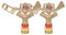 Jenngaoo Aspersor de Jardín, G3/4in 25 mm Boquilla Giratoria de Rosca Macho Brazo Basculante Aspersor de Aleación Zinc Cabezal Rociador para Riego Agrícola, Riego Césped, Enfriamiento Techos(2PCS)