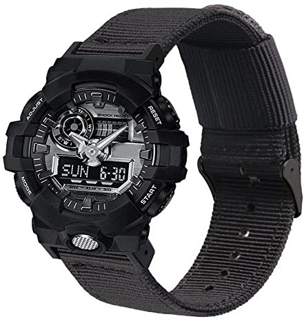 Tyogeephy Nylon Uhrenarmband Kompatibel mit Casio G-SHOCK GA-150 800 DW5600 6900 GD-110 G-8900 GLS8900 Armband Sports Armbänder Gürtel