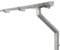 INEFA Dachrinnen Set Gartenhaus, Carport, Terrasse, NW100 / 100mm halbrund 5m Grau 1 Dachseite, Regenrinne PVC für Pultdach, Made in Germany