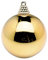 Deco Woerner Glänzende, goldene Weihnachtskugeln aus Plastik, 6 cm Ø - 24 Stück