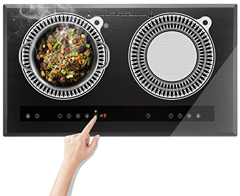 2 PCS Induction Hob Protector 24cm,Induction Cooktop Mat - (Magnetic) Cooktop Scratch Protector - for Induction Stove,Multifunctional Silicone Mats by KitchenRaku