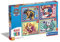 Clementoni - 21526 - Supercolor Puzzle 4 in 1 - Paw Patrol - Puzzle 12,16,20,24 Teile Ab 3 Jahren, Buntes Kinderpuzzle Mit Besonderer Leuchtkraft & Farbintensität, Geschicklichkeitsspiel Für Kinder