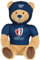 Gipsy Toys - Plüsch Bär Rugby World Cup/Rugby World Cup France 2023 (RWC) - Offiziell Lizenziertes Plüschtier - 30 cm sitzend - Beige Marineblau