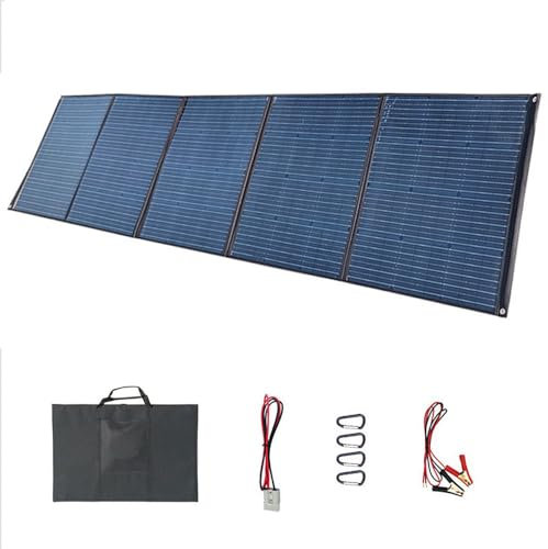 FANYING Panneau Solaire Pliable, étanche, Anti-saleté et Anti-poussière, Chargeur Solaire pour appareils USB/Smartphones/Camping,300W