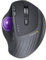 ProtoArc EM01 NL Wireless Bluetooth Trackball Mouse, 2.4G Ergonomic Rechargeable Rollerball Mouse with 3 Adjustable DPI, 3 Device Connection for PC, Mac, Windows-Purple Roll