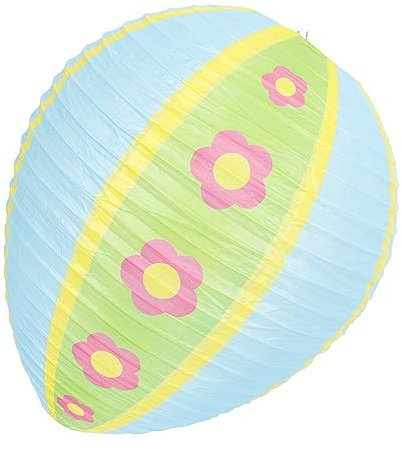 SEWOART Papier Laterne Ostereierlaterne Hängelaterne Dekorative Laterne Szenenlaterne Ei Form Für Feste Und Dekoration