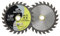 DARTOTEK TCT Carbide Wood Cutting Disc 24T Tipped Teeth Circular Saw Blade For Long-Lasting Cuts in Woods Plastic Soft Materials 85mm 2pcs