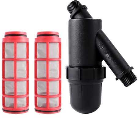 Irrigation Filter Inline Filter,3/4 Inch Female to Male Thread Y Type Screen Filter and 120 Mesh Screen Water Conditioning Strainer Replacement For Garden Agriculture Filter Drip Irrigation Tank Pump