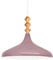 bamyum Champion Pendelleuchte aus Holz, 35 cm Hängelampe Metall E27 Moderne Esstisch Lampe, Skandinavisch Pendellampe für Schlafzimmer Wohnzimmer Küche Esstisch, Küchenlampe Hängend Lila