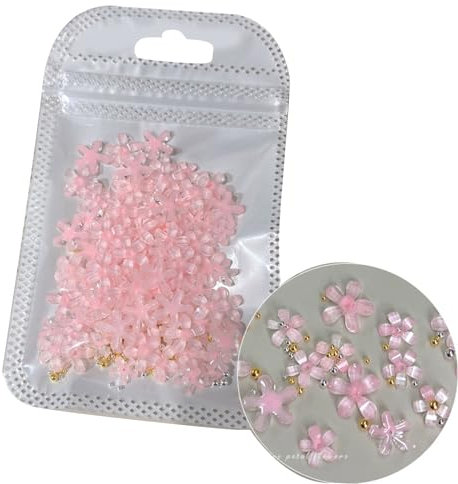 3D Flower White Flower Nails Art Resin Nails Art Decorations For Acrylic Nails Jewelry