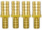 Connecteur de coude de cuivre, raccords de tuyau en cuivre droit et autres raccords de raccordement de diamètre de raccordement de gaz de cuivre Adaptateur de raccord(10mm 18mm)