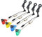 Hirisi Tackle 4 x Angel-Swinger, beleuchtete Bissanzeiger für Karpfenangeln, 4 Stück, Rot/Blau/Grün/Gelb