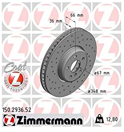 Zimmermann 150.2936.52 Brake Disc
