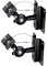 Lautsprecher Wandhalterung Wandhalter Boxen 2 er Paar 15 kg belastbar neigbar 90° drehbar 360° Halter Wandmontage Box Befestigung Schrauben Set Wand schwarz 2x ARLI universal schnelle einfache Montage