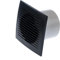 LIRAST Ø 100mm / 4 inch Anthracite Bathroom Fan with Timer and Humidity Sensor - Ventilator for Bath Kitchen Toilet - Extractor Fans