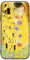 Berkin Arts Compatible Coque iPhone XS/Coque iPhone X (Pas pour iPhone XS Max) en Silicone avec Protecteur d'écran Fleurs Jaunes légères en Floraison (Gustav Klimt-Le Baiser)