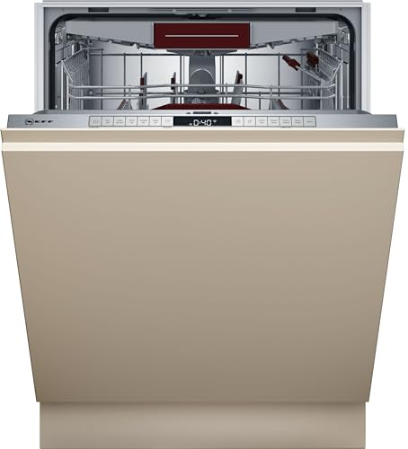 NEFF S197TCX00E, N 70, Smarter Geschirrspüler Vollintegriert, 60cm, 6 Programme für mehr Komfort, Zeolith-Trocknung, höhenverstellbare Oberkorb, EmotionLight, TimeLight, Made in Germany