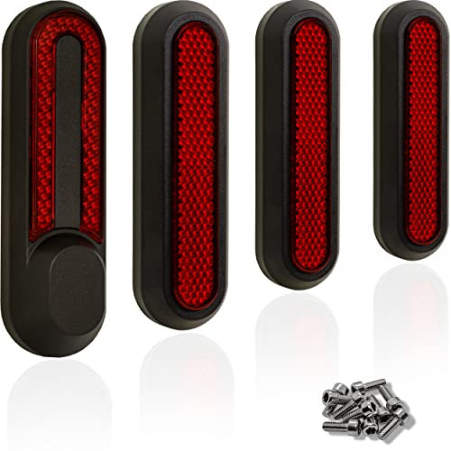 M365Lyon – 4 tapones de tornillos de plástico para ruedas Xiaomi M365 Pro Essential 1S y Pro2 (rojo)