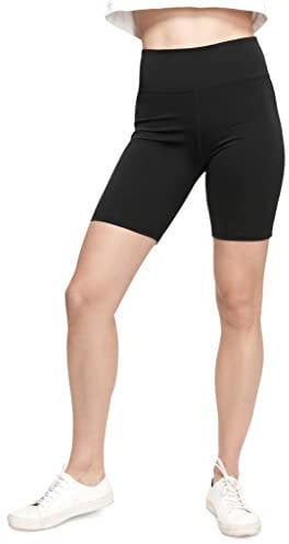 Damen Ganztägiger Komfort | Hohe Taille | Walkpop-Leggings | Cali Biker-Shorts | Erhältlich in XS-4X, schwarz, X-Klein