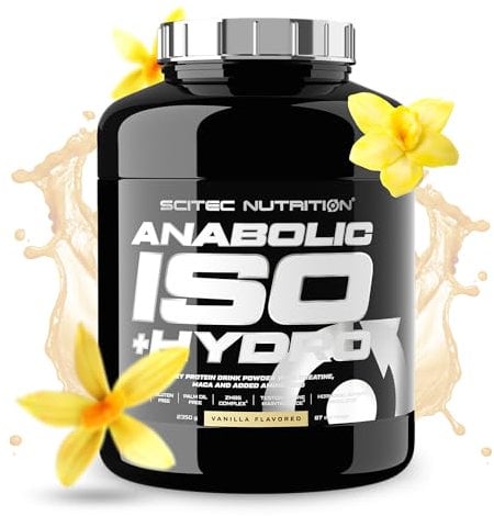 Scitec Nutrition Anabolic Iso+Hydro - Molkenproteinmischung - mit Kreatin, Maca und Aminosäuren - ZMB6-Komplex zur Testosteron-Erhaltung, 2350 g, Vanille