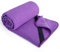 Polyte - Yoga Handtuch aus Mikrofaser mit Rutschfester Silikon Unterfläche und Elastischen Bändern, für Hot Yoga, 61 x 183 cm (Lila)