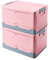WALLLL Aufbewahrungsschrank Kunststoff Kleidung Aufbewahrungsbox Organizer Faltschrank Aufbewahrungsbox (Farbe: Rosa)