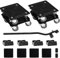 4 Pack Furniture Movers Dolly with Lifter & Wheels, 250KG/500LB Load Capacity, 360° Rotation Moving Wheel Roller, Heavy Items Moving Tool Set for Furniture, Refrigerator, Sofa, Cabinet, Bed